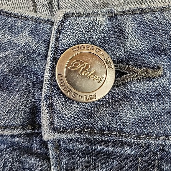 Lee Riders Jeans Womens Boot Cut 14 Blue Midrise Straight Stretch Denim - Picture 9 of 11